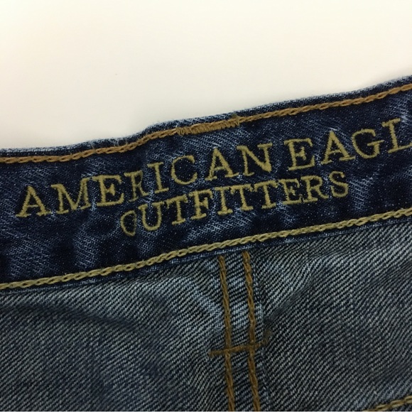 American Eagle Original Straight Medium Wash Distressed Jeans Men’s 28 - Picture 8 of 12